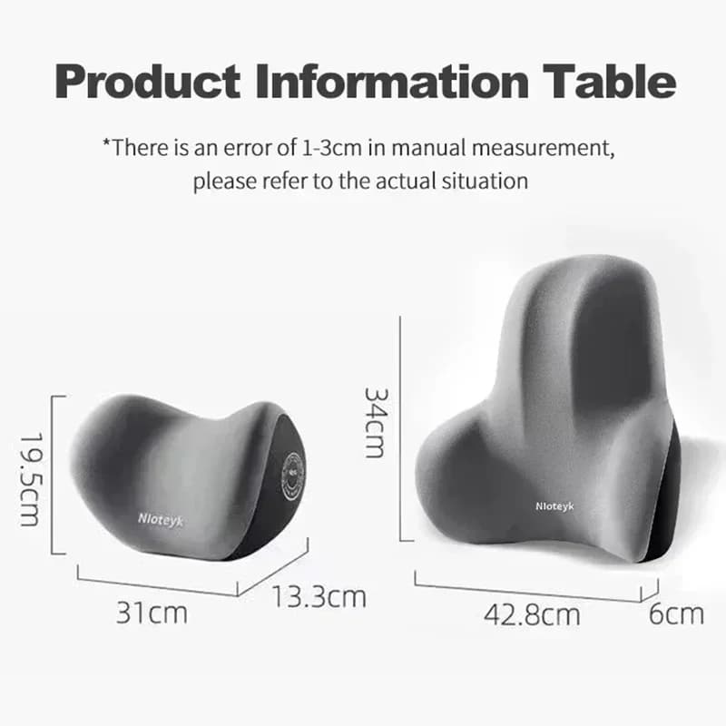 Set Ergonomico per Poggiatesta e Supporto Lombare Auto, Cuscino per il Collo in Memory Foam, Rivestimento Traspirante in Peluche, Comfort Universale per Interni Auto