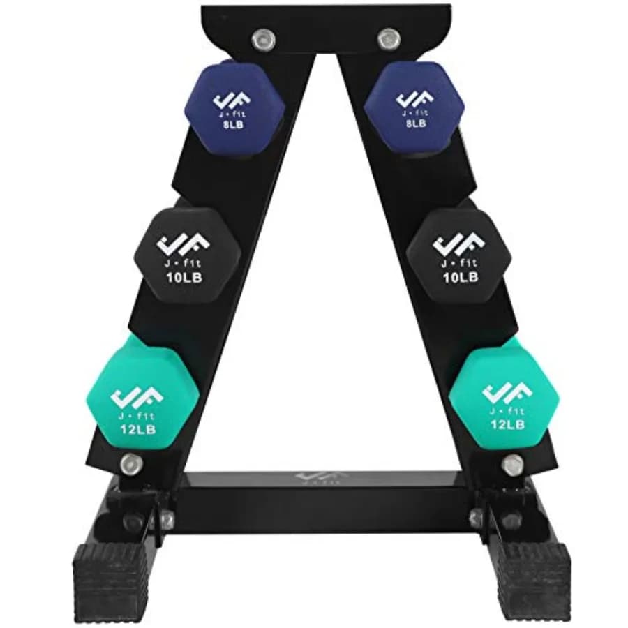 Pesi a Mano in Neoprene Rivestiti in Vinile, Coppie o Set di Manubri per Allenamento di Forza, Aerobica, Cardio e Fitness a Casa