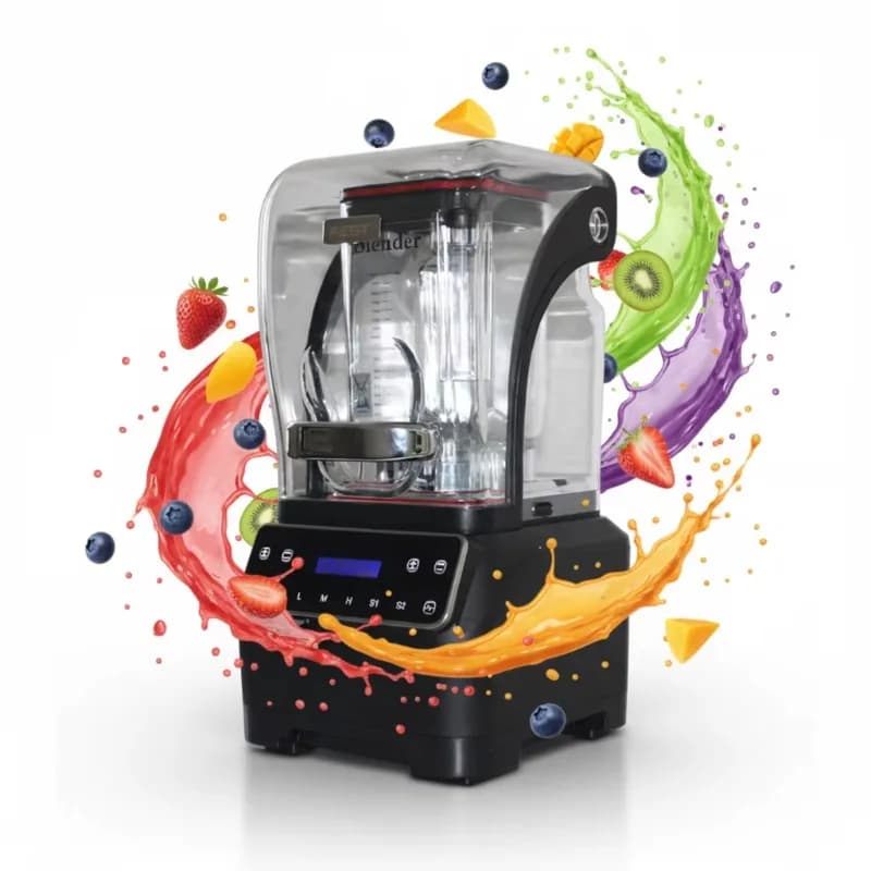 Industrial High-Speed Ice Blending Machine Heavy Duty 2L Commercial Blender for Restaurant Kitchen, Hotel Catering
