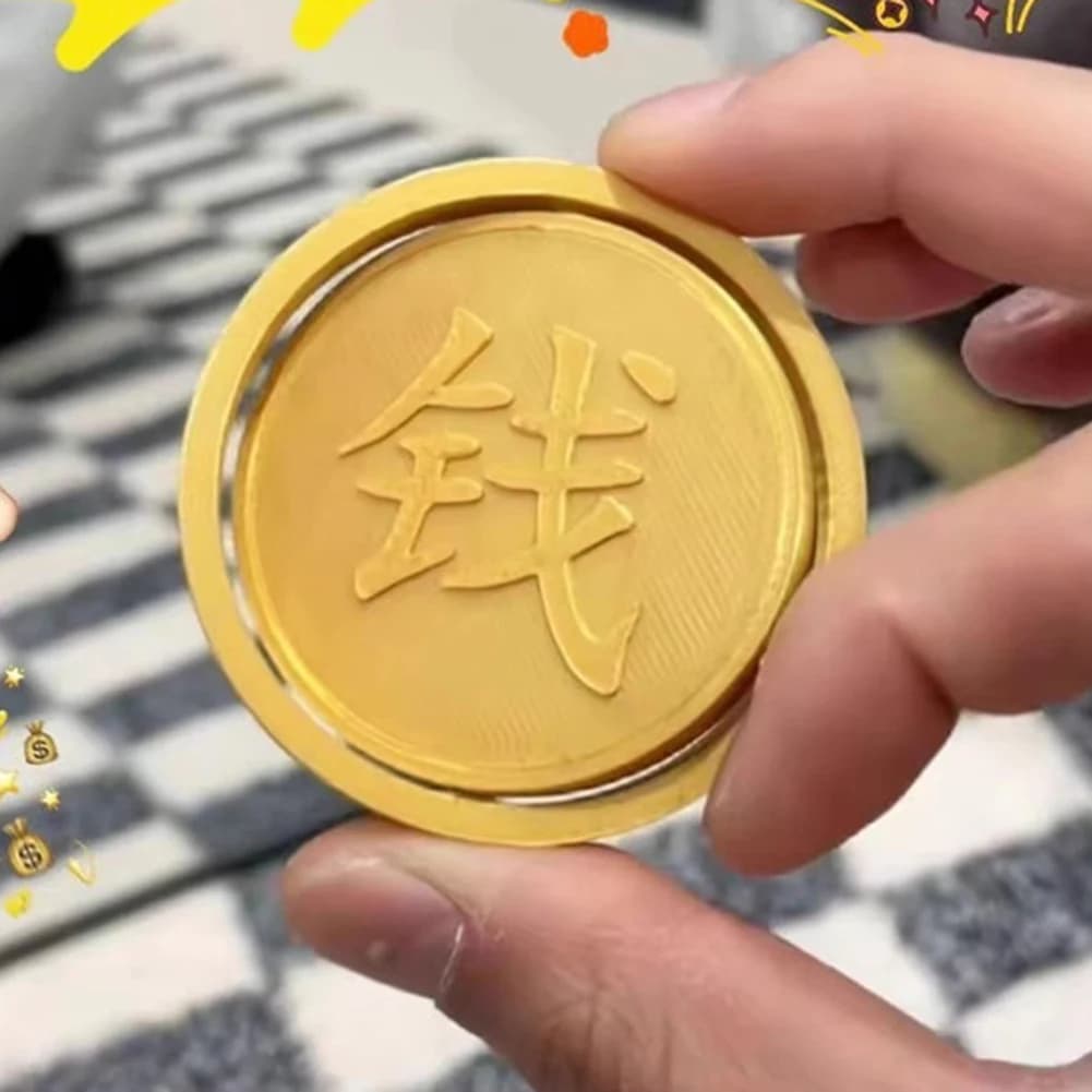 Giocattolo di decompressione leggero del giocattolo dei filatori di fidget di forma della moneta di plastica per l'adulto della ragazza del ragazzo del capretto