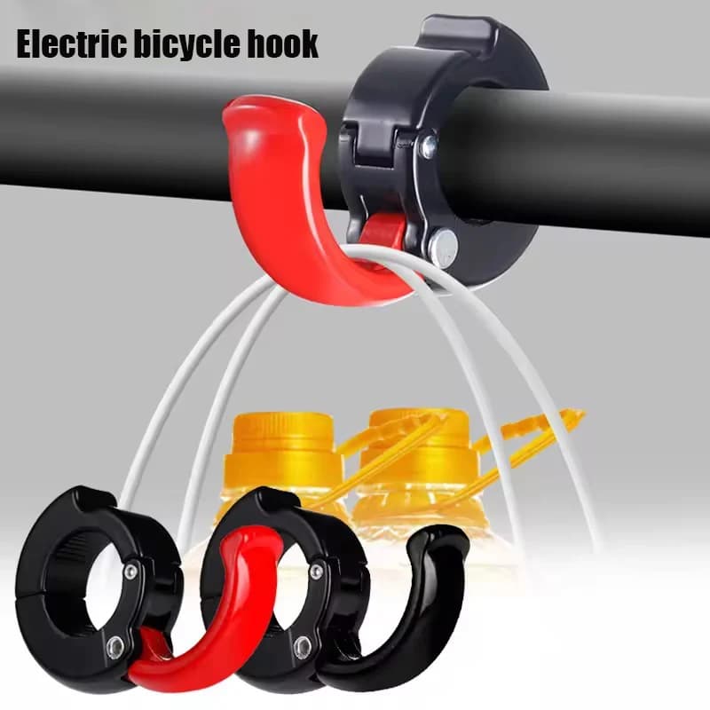 Gancio per Manubrio Bicicletta Elettrica Resistente, Multifunzionale in ABS/Lega, Gancio Universale per Borse e Caschi, Accessorio
