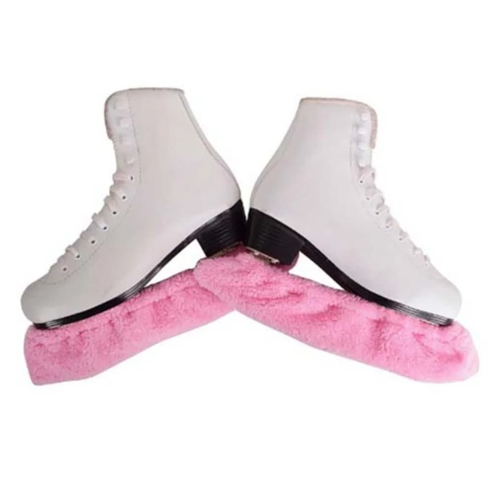 1 paio di copriscarpe protettivi morbidi per pattini da ghiaccio, custodia in peluche per pattini da hockey, protezione per scarpe da pattinaggio, comode e traspiranti