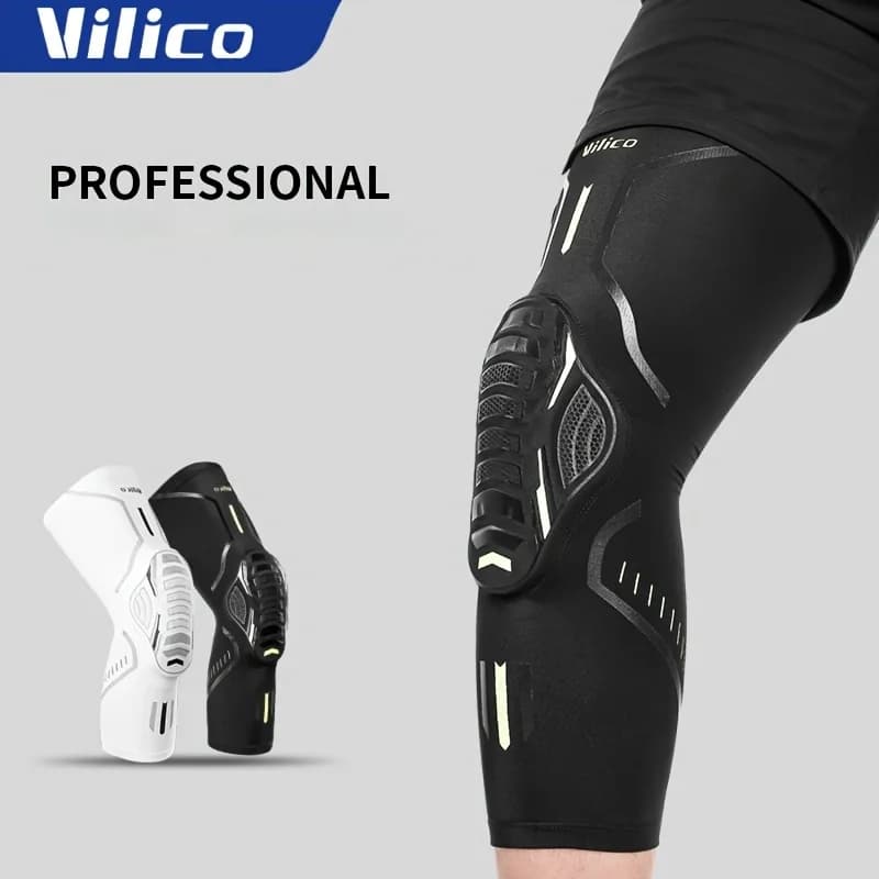 1 piece of compression knee pad, shock resistant knee pad, running knee pad, knee pad to relieve joint pain of arthritis, suitable for