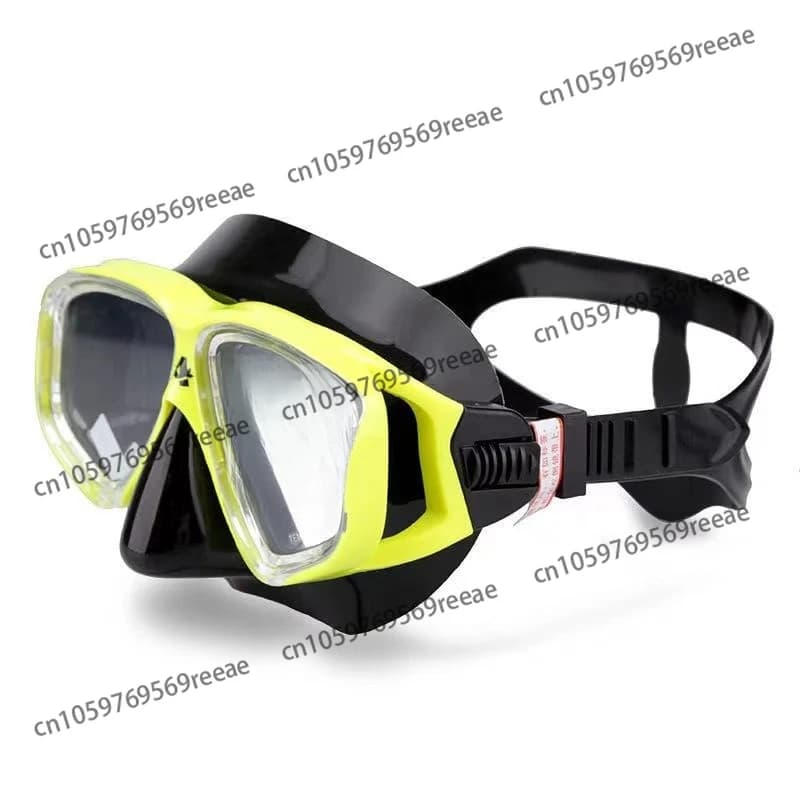 Visual matching degree Snorkeling mask deep anti-fog diving mask Swimming glasses with large frame