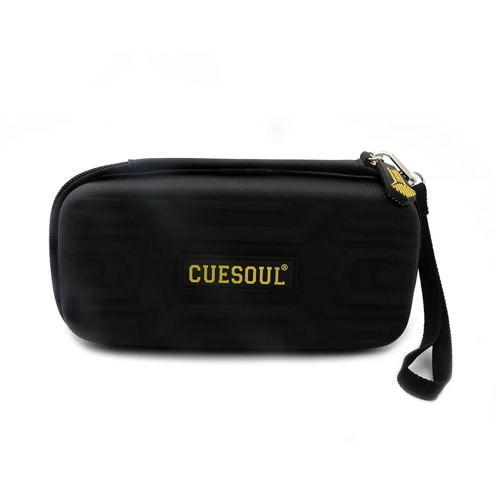 CUESOUL BEAST Custodia per freccette con 3 freccette per freccette con punta in acciaio/punta morbida per freccette grandi (solo custodia) - Nero/Rosso
