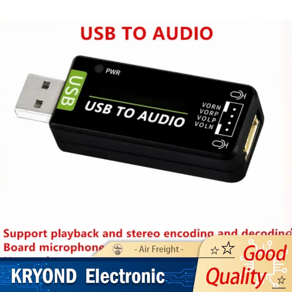 Module from USB to Audio Audio Card No Driver Integrated Microphone Stereo Speaker Recording Play for Raspberry Pi