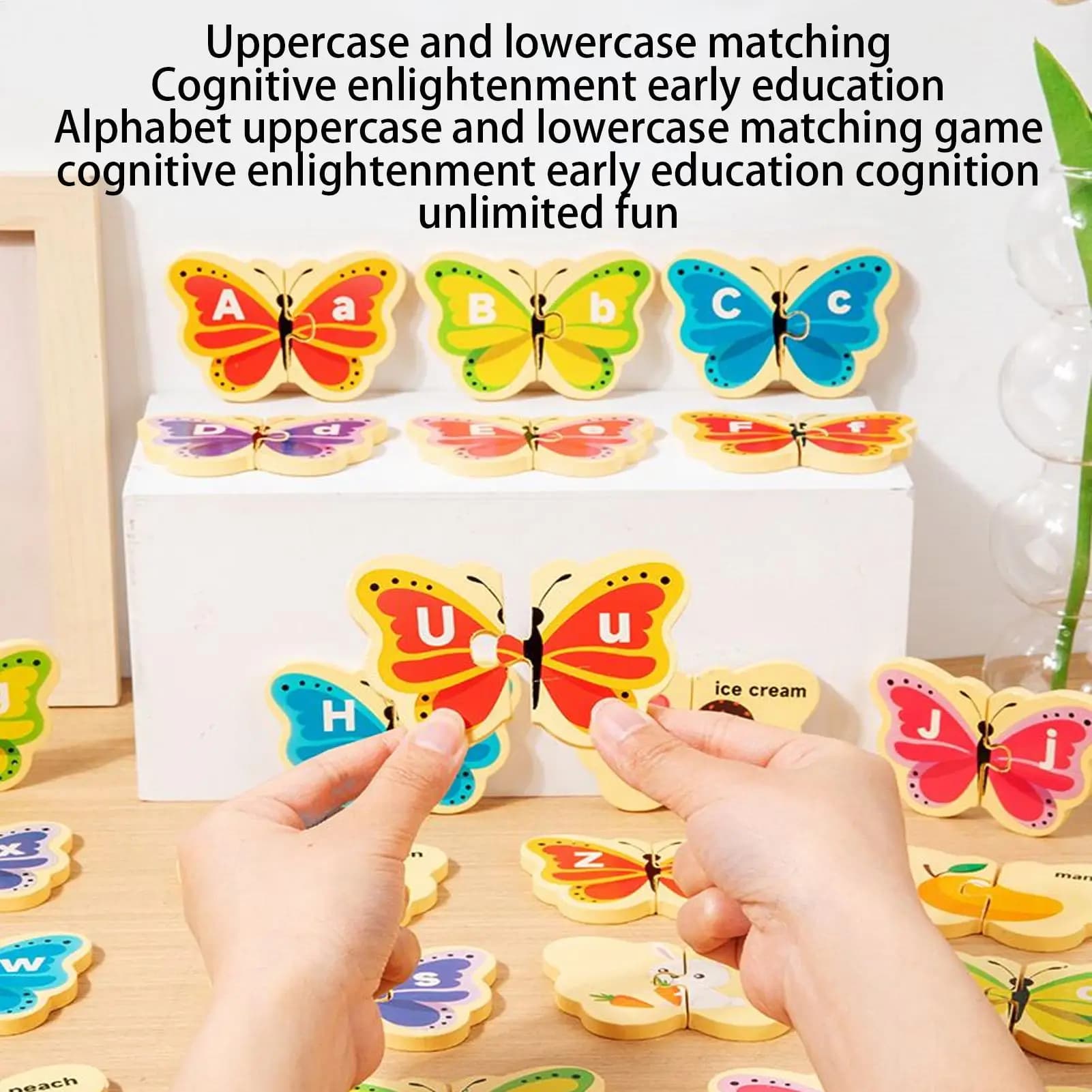Puzzle alfabetico per bambini Blocchi di legno per animali educativi Abilità motorie fini Apprendimento del alfabeto Gioco di puzzle per bambini di 3 anni