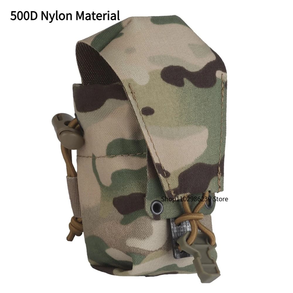 Custodia tattica Molle stile Ferro Tasca Banger Porta radio da caccia all'aperto Custodia per caricatore softair Borsa per attrezzi regolabile Cintura per attrezzi