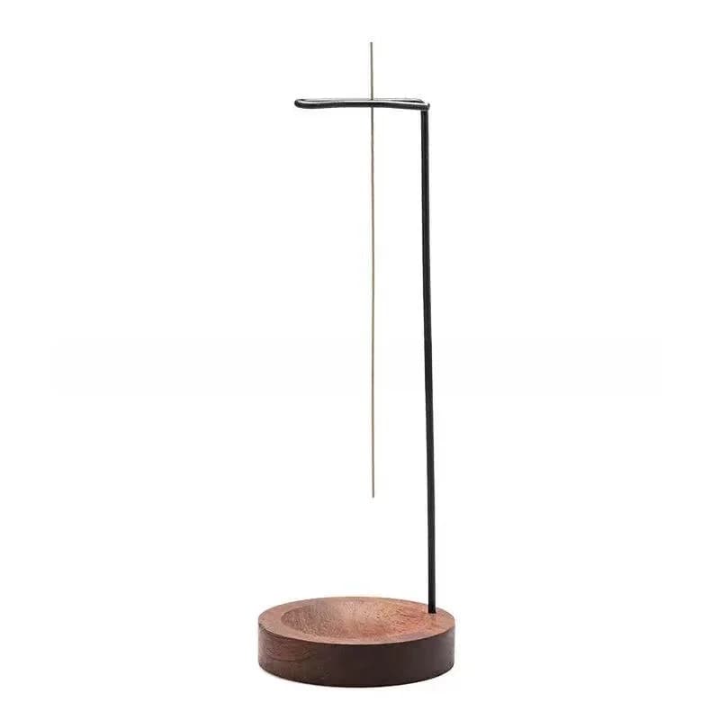 Solid Wood Base Upside-down Incense Burner Holder Zen Aroma Combustor Adjustable Width Chinese Stick Incense Table Decor