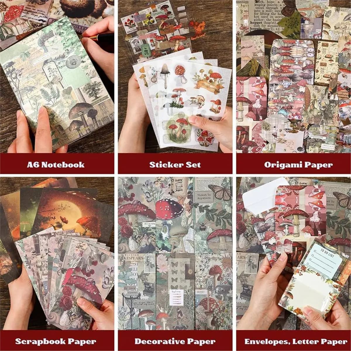 2026 New Vintage Aesthetic Scrapbooking Kit for Teens, Women - Tranquil Jungle Theme