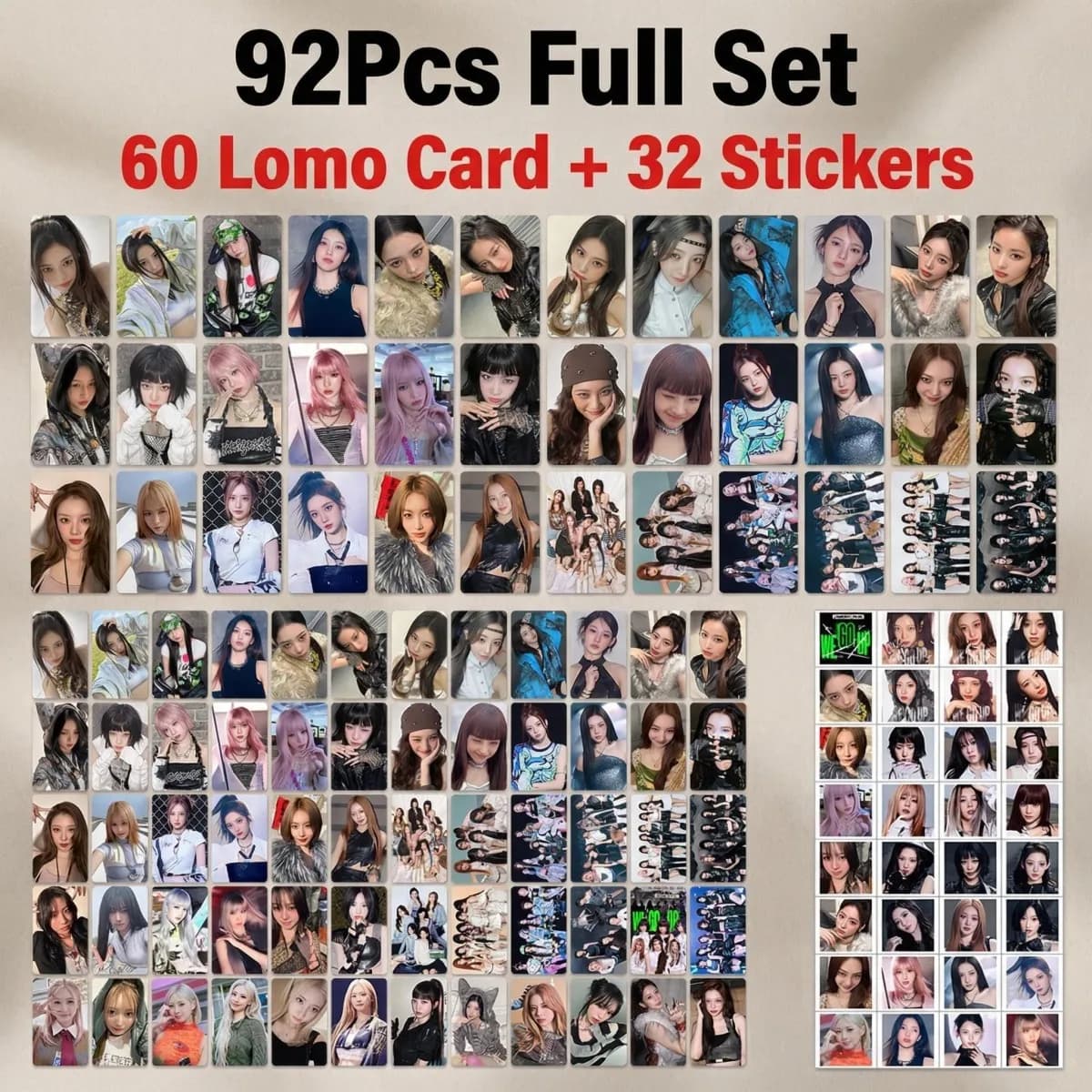 Set di Photocard Kpop BABY Fans 2ND MINI a Tema 7 Membri Design Collettivo MONSTER Card Combo Facile da Trasportare e Condividere con Amici