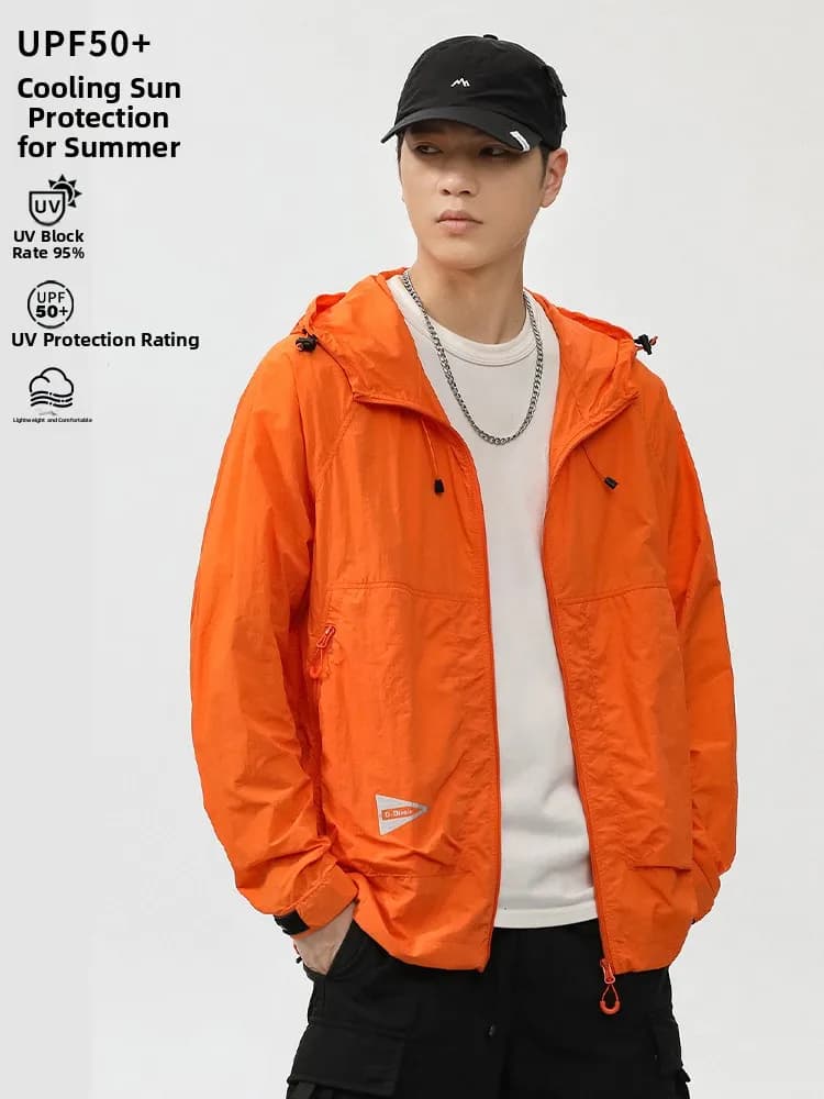 New Men's Lightweight and Breathable Summer Jacket 2026 with UV Protection, Cardigan Fashion Casual with Solar Protection