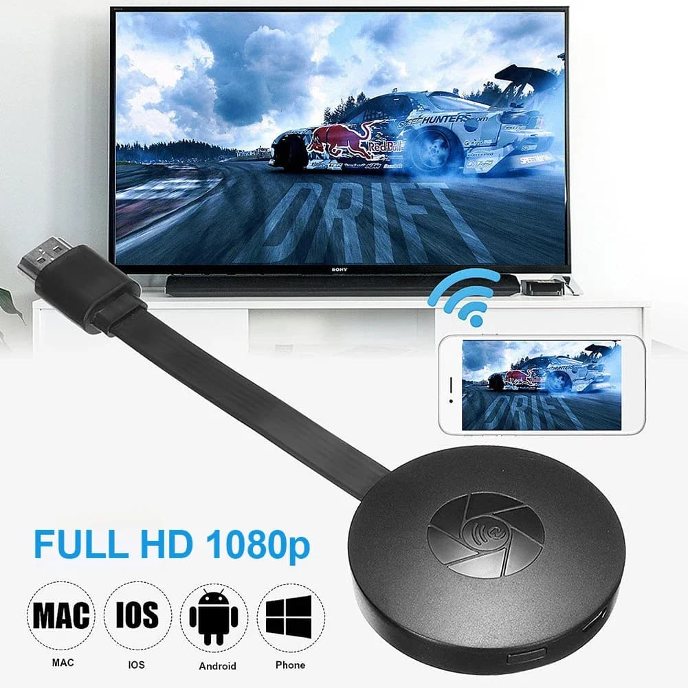 Wireless HDMI Mirroring Multiple Device Mobile Phoneconnected To TV HD 1080P Projection Computer Ipad WIFI Live Screen Projector android mi tv stick 4k xiaomi youtube fire stick