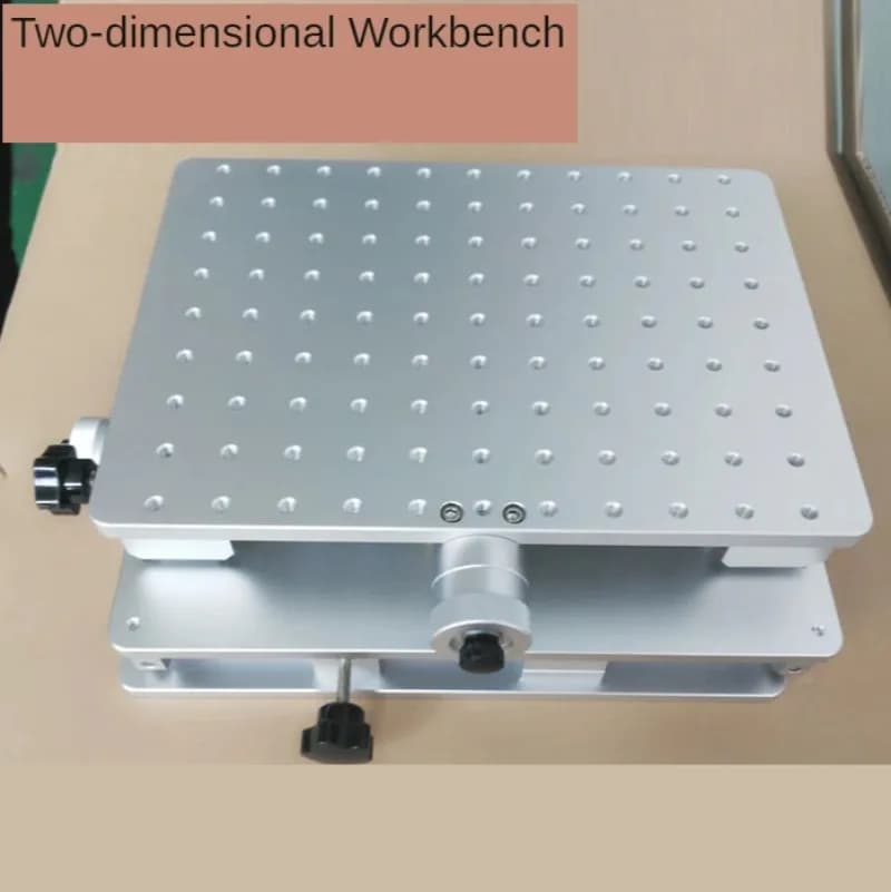 2 Axis Moving Table Portable Cabinet Case Welding XY Table For Laser Marking Engraving Machine Optical Experiment 300x220x90MM