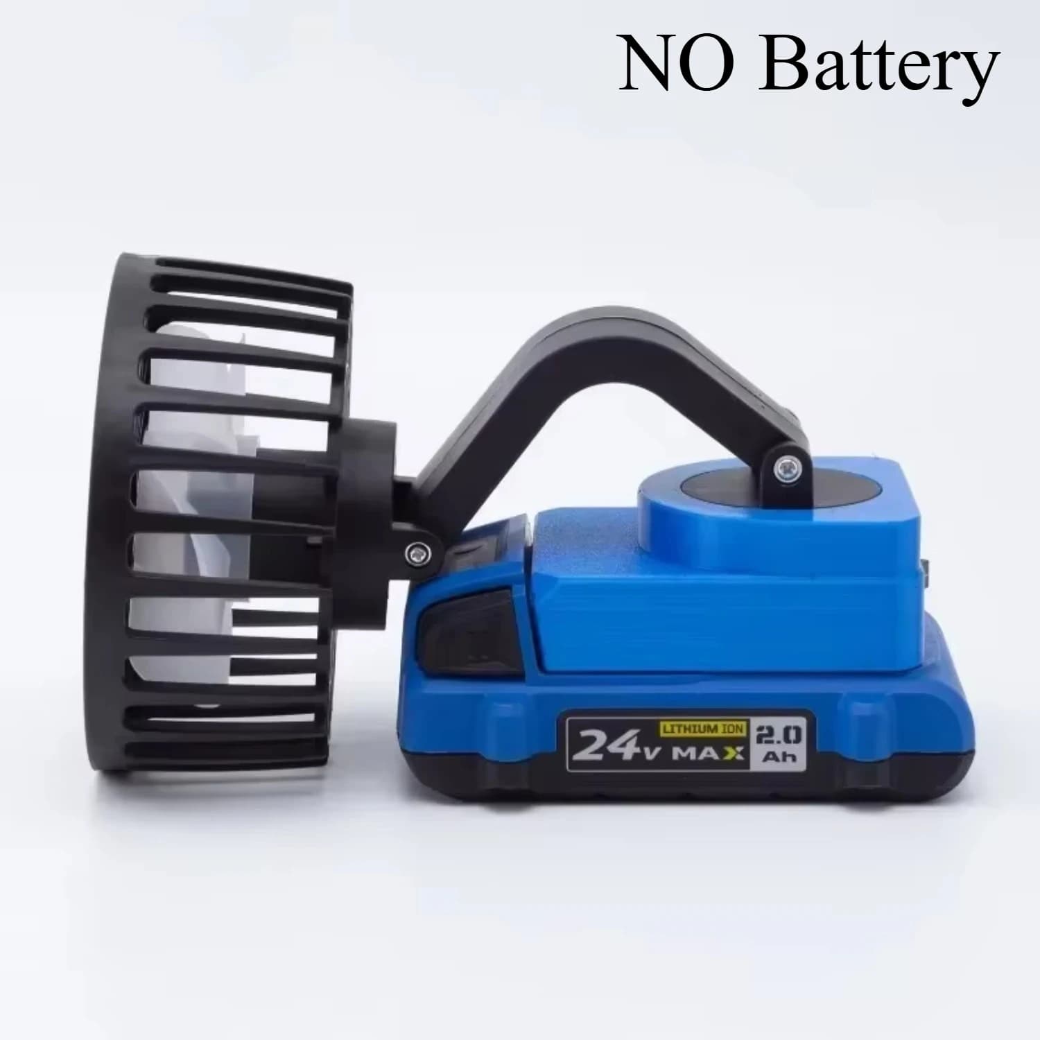 Per Kobalt 24V Batteria agli ioni di litio portatile senza fili Mini 180 ° Ventilatore regolabile con rotazione per i cantieri da cantiere Ventilatore da viaggio