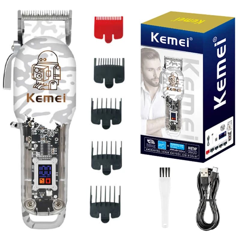 Kemei rechargeable haircut for men Professional electric haircuts Barba Potential haircut