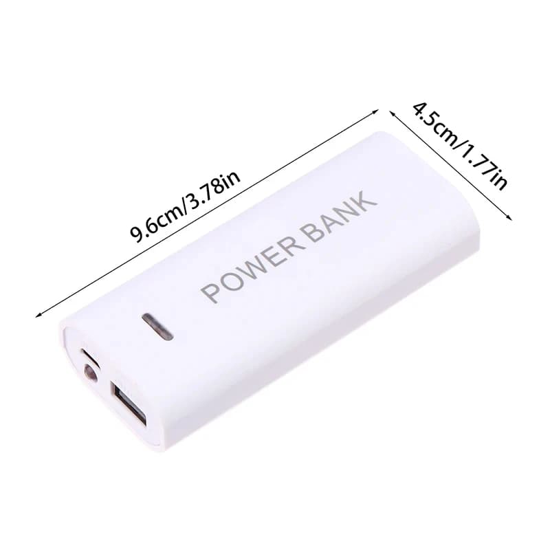1/2/3 Pezzi Custodia Portatile per Power Bank Fai-da-te, Scatola Batteria 1 Cella 18650 per Ricarica Smartphone 5V 1A per Batteria 18650