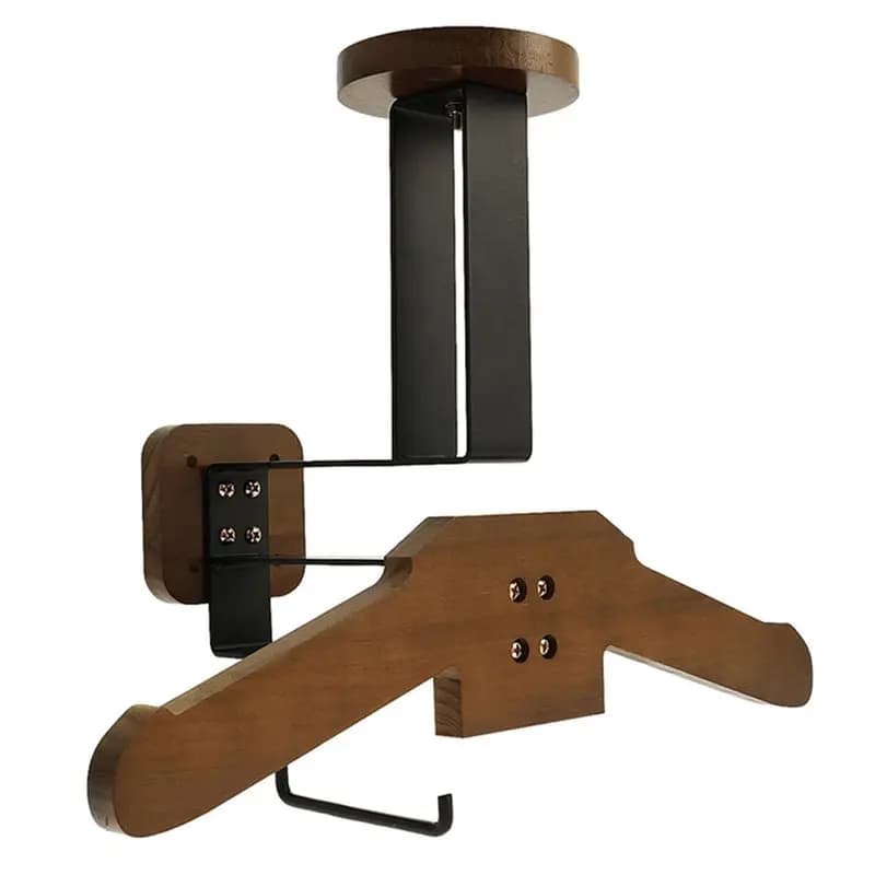ABBP-Motorcycle Holder: Supporto da parete versatile in legno massello per appendere chiavi, guanti e vestiti