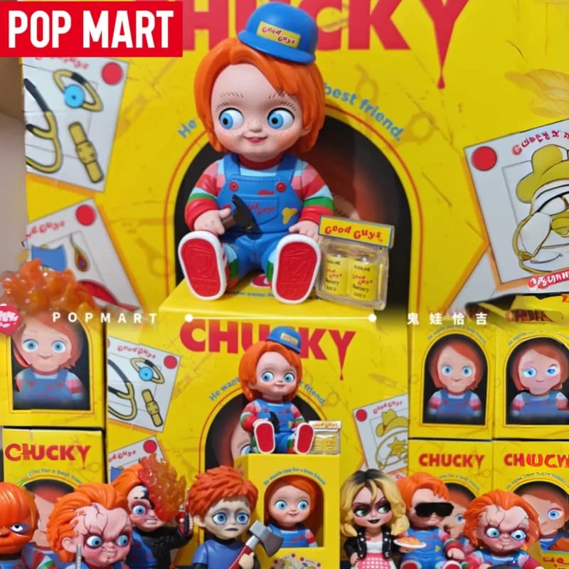 Nuovo POPMART Originale Chucky Ghost Ritorno Serie Cieco Palmare Anime Figura Desktop Giocattoli Collezioni Ornamento Regalo di Halloween