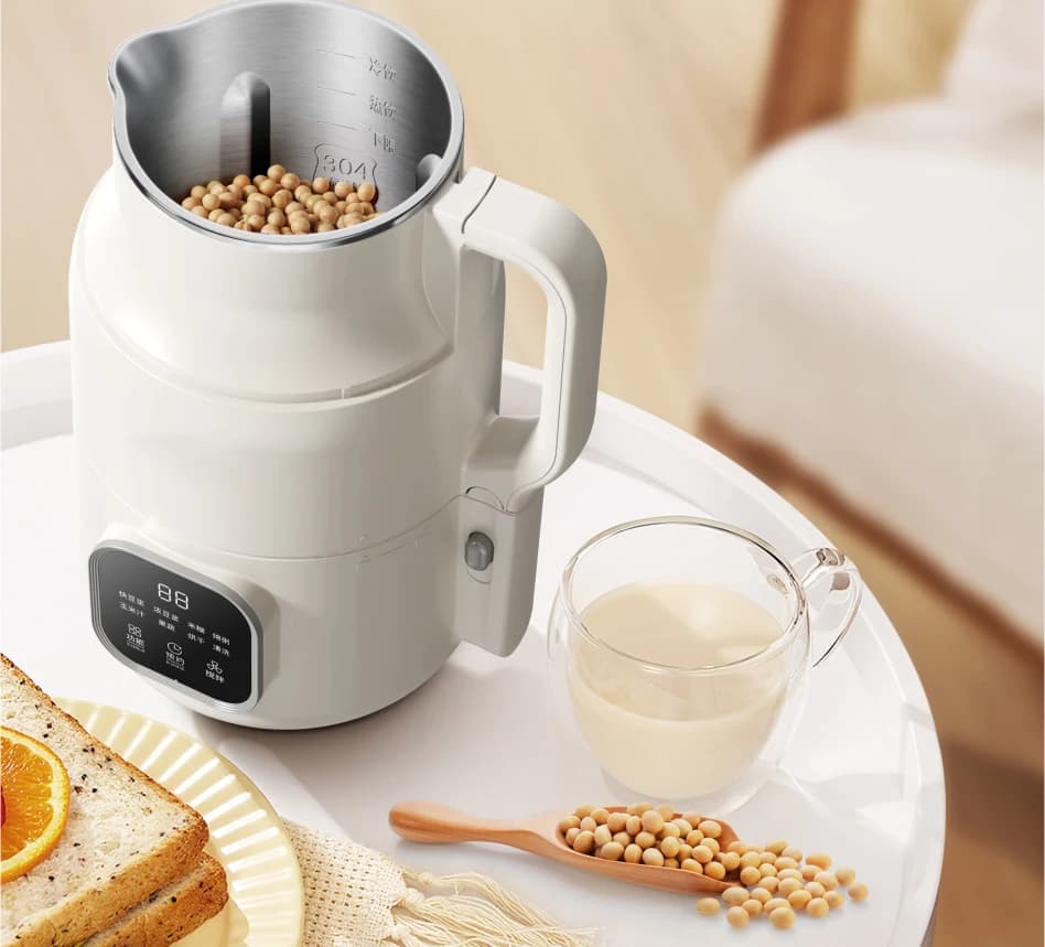 New Electric Soymilk Blender Auto Heating Food Processor for Household Use Soybean Milk Machine with Wall Breaking Feature