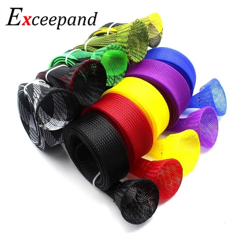 Exceepand Tangle Free Casting Canna da pesca Copertura Pole Guanto Manica Giacca Rete protettiva Tubo Borsa per calzini in rete elastica