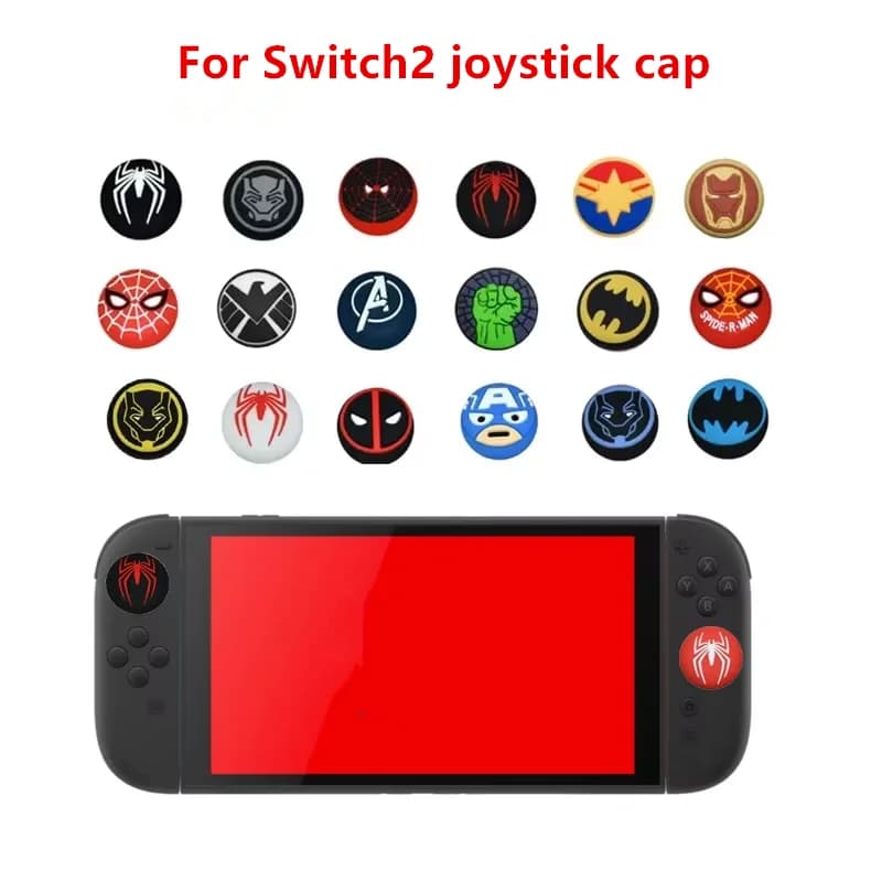 Copri-Levette in Silicone Morbido per Console Switch 2, Protezione Antiscivolo per Controller Analogico, Copri Joystick