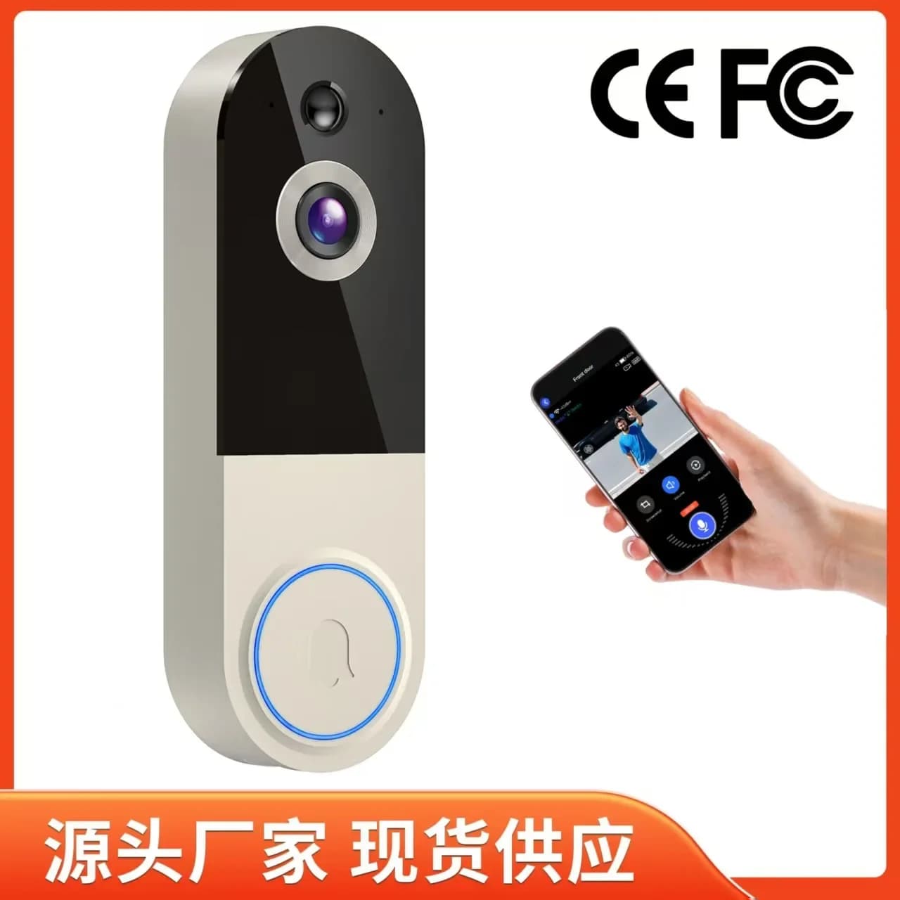 Campanello Video Wireless Durevole e Intelligente, Telecamera di Sorveglianza per la Sicurezza Domestica