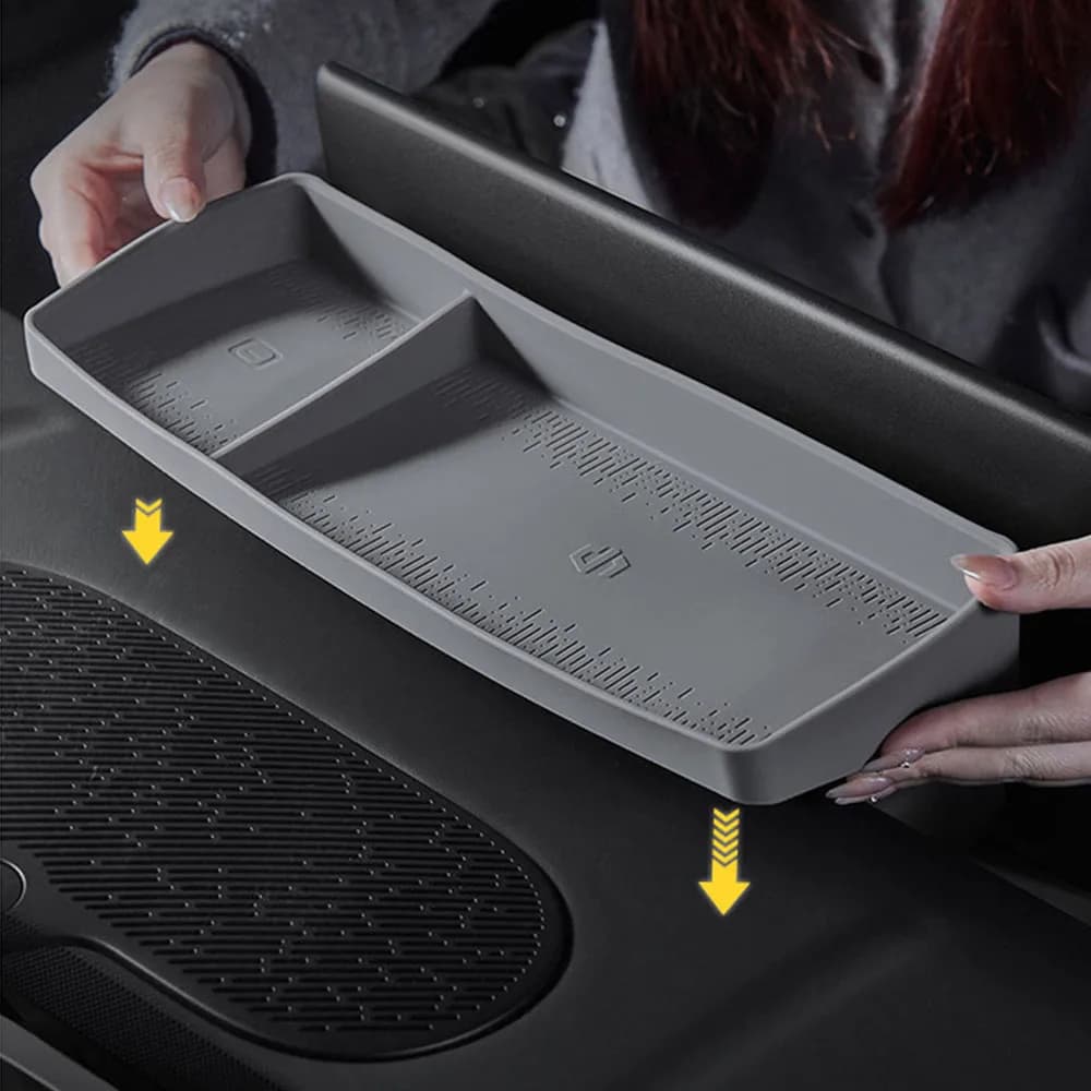 Storage Box Behind The Central Navigation Screen Interior Modification Accessories Fit For Leapmotor A10 Silicone Storage Box