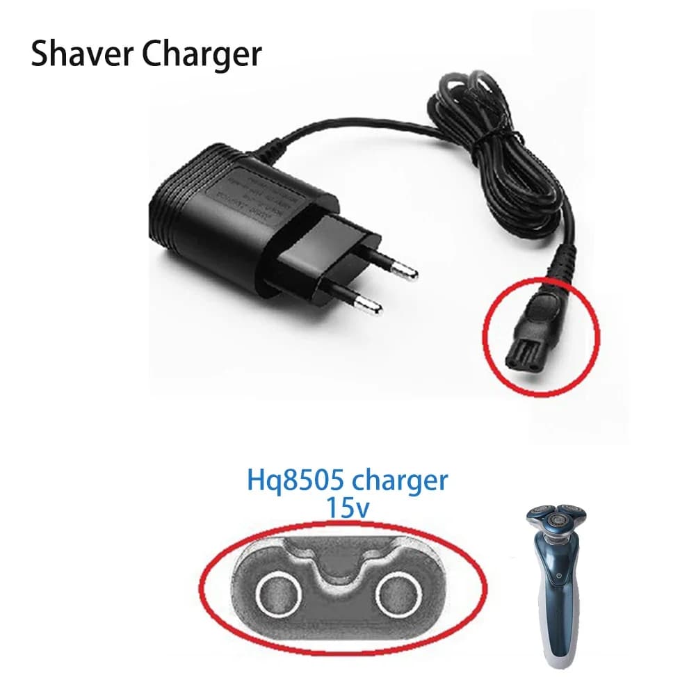 15V 5.4W USB Charging Cable for Philips HQ8505/6070/6075/6095 Power Adapter Cable for Ue Plug