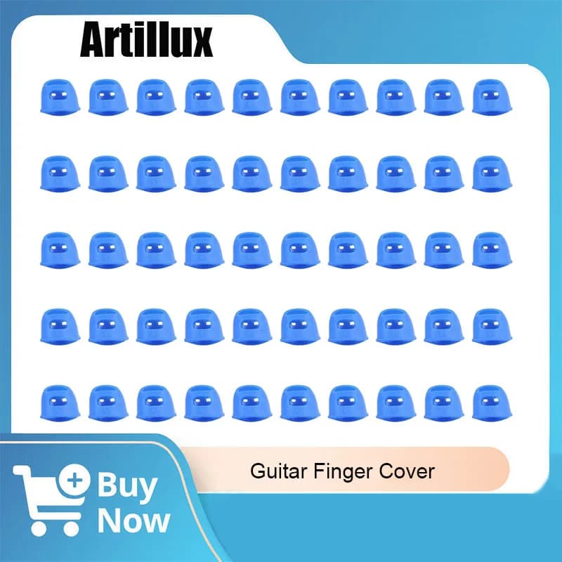 50 pz/set copertura per le dita della chitarra cinque colori scelte sollievo dalle dita in silicone gioca guanti da dolore per chitarra acustica elettrica ukulele