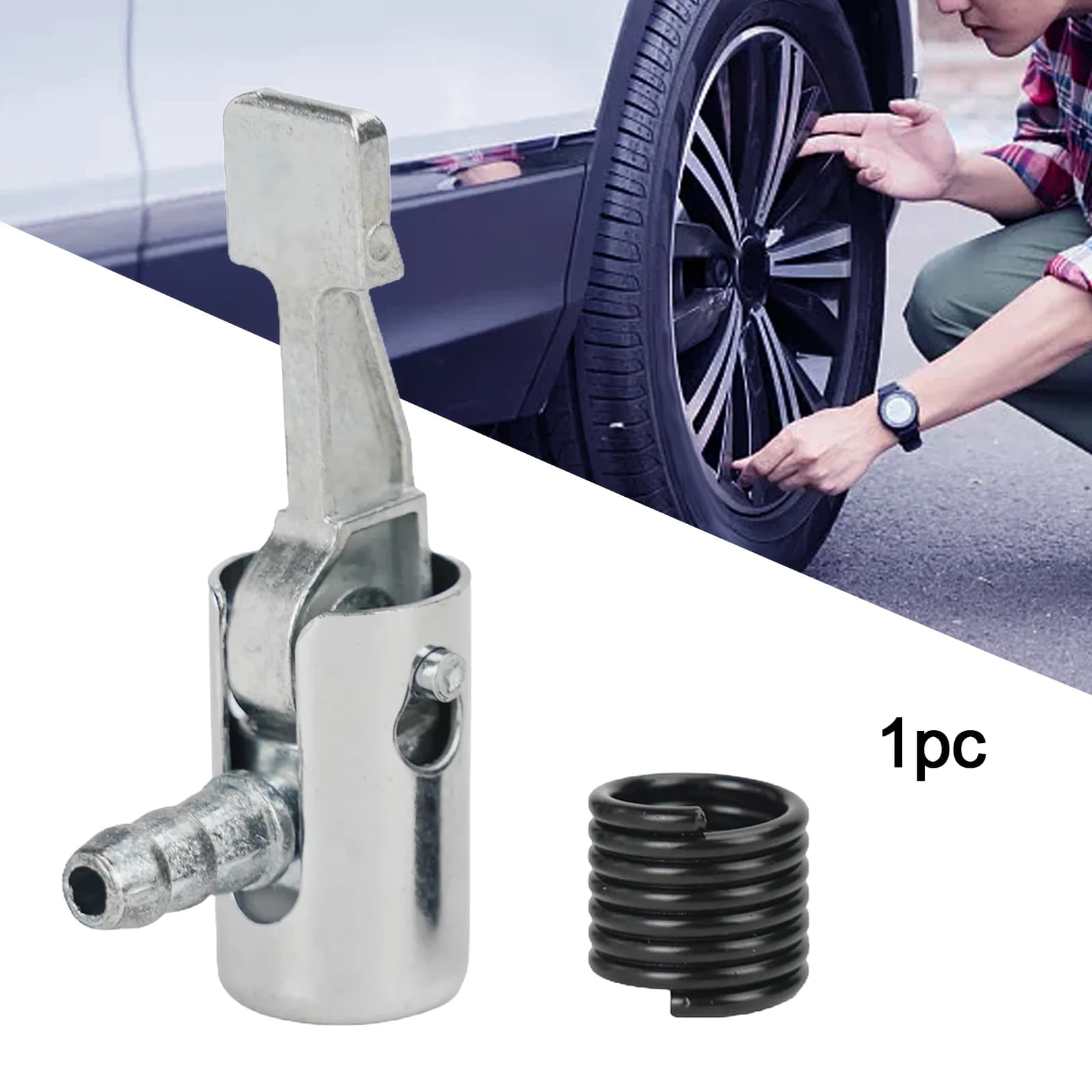 1/2pc 6mm Air Tire Chuck gonfiatore pompa tubo adattatore valvola connettore per auto bici Automobile gonfiatore pneumatici morsetti gonfiabili
