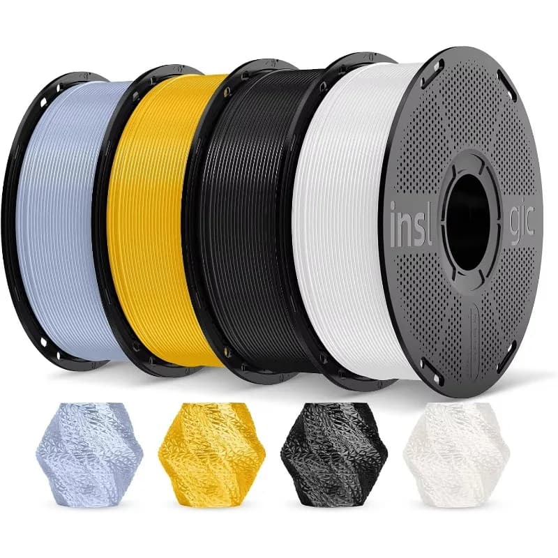 ^For Silk PLA 3D Printing Filament Bundle Multicolor, Silky Smooth Finish Monochrome Filament 1.75mm fit for FDM 3D Printer, 1kg