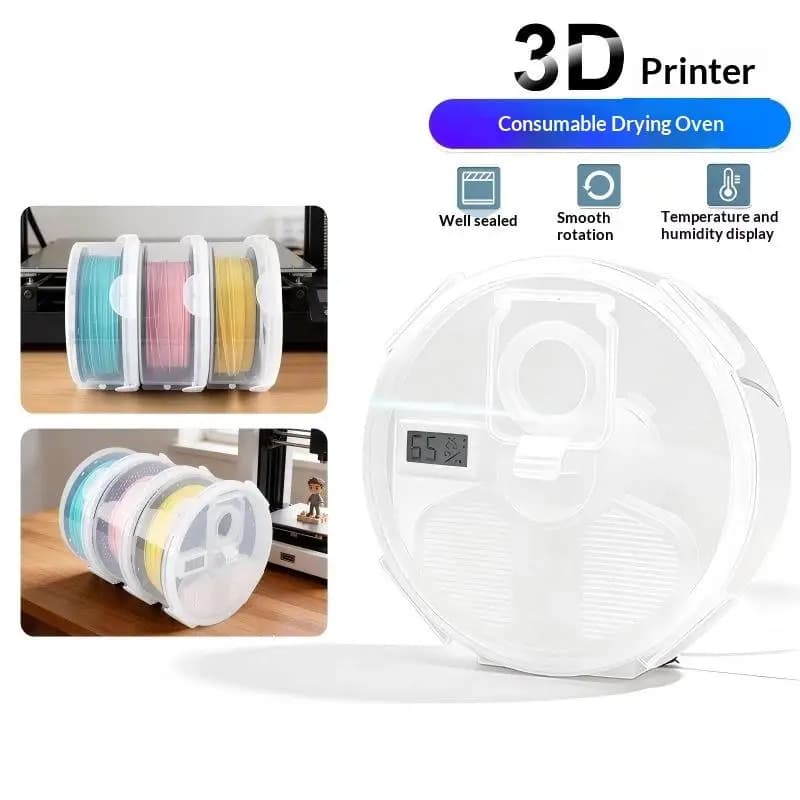 3D Printer Filament Sealed Dry Box 1KG Capacity Dustproof Storage Case 1 Set Protect PLA ABS Filament From Moisture
