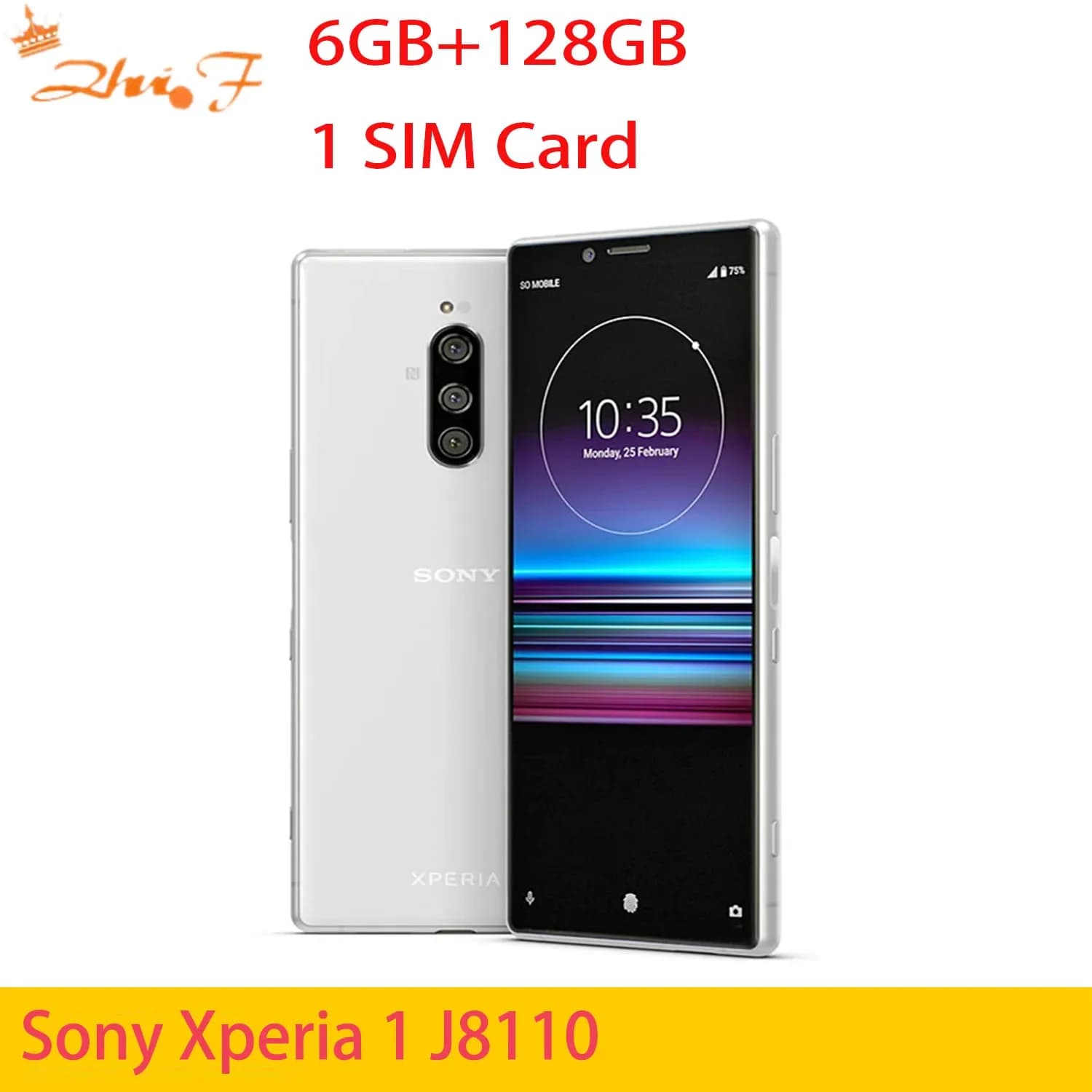 Sony Xperia 1 J8110 XZ4 6GB RAM 128GB ROM Snapdragon 855 NFC LTE Octa Core 3 Telecamera posteriore per cellulare