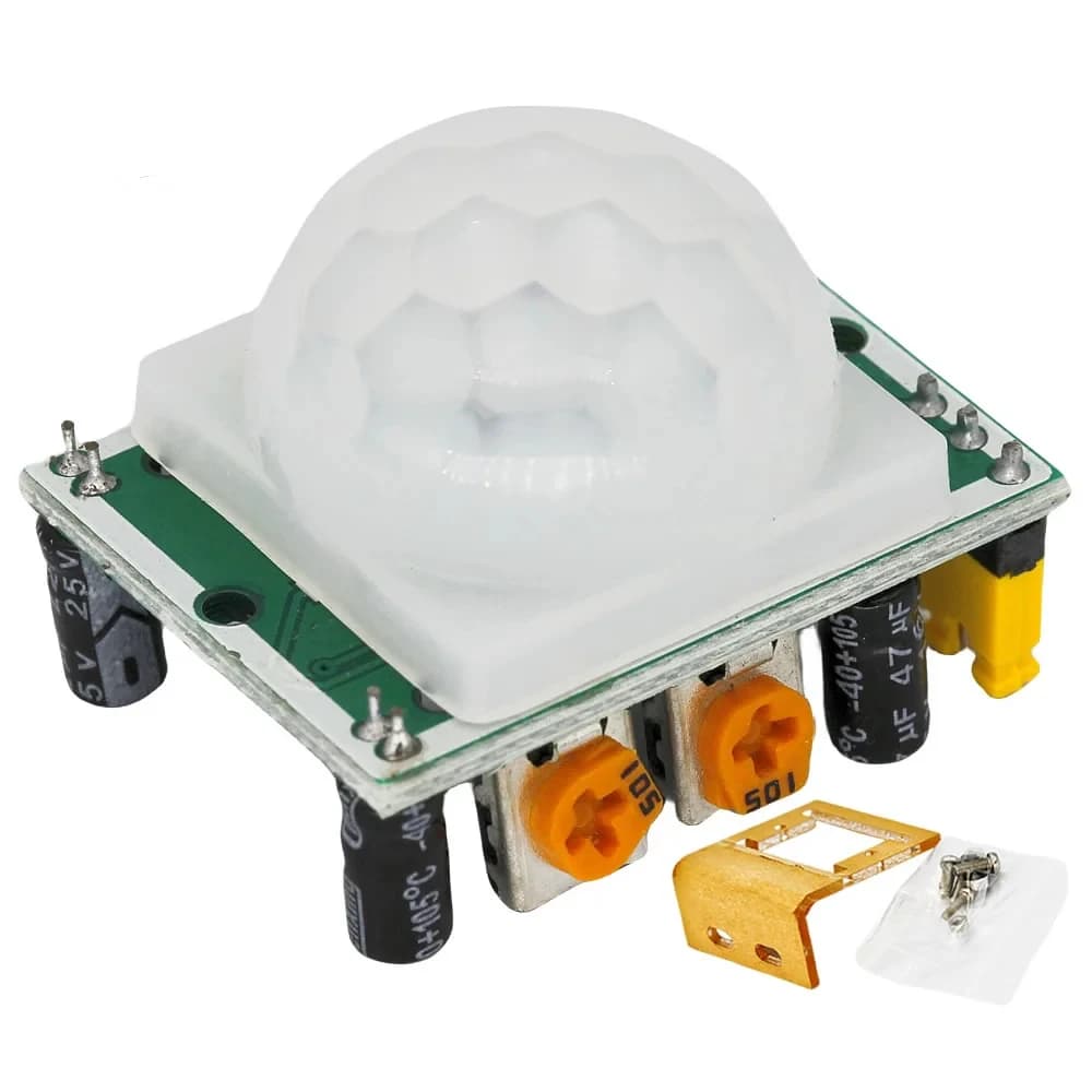 HC-SR501 regolare il modulo rilevatore del sensore di movimento a infrarossi umano PIR piroelettrico IR per Arduino per Raspberry Pi + Case
