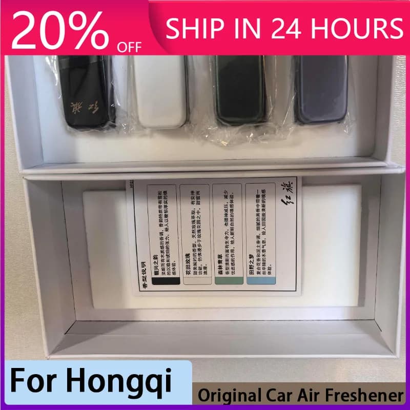 NEW For Hongqi E-HS9 HQ9 H9 H5 H6 HS3 HS7 Car Air Freshener 100% Car Original Fragrance Kit Fragrance Ambient Kit Accessories