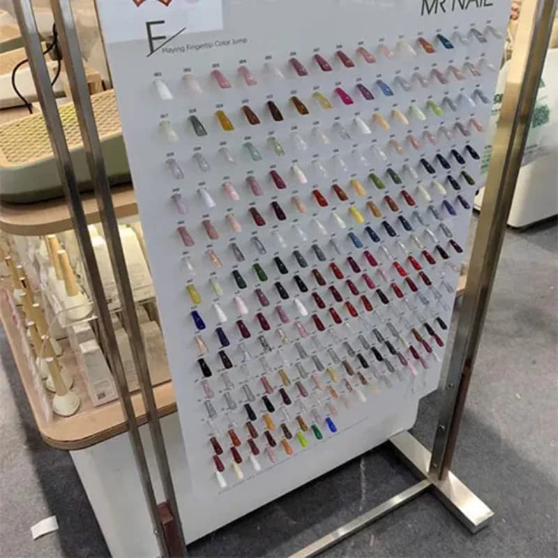 Gel per smalto per unghie di vendita calda con schede campione Tabellone per confronto di nail art acrilico staccabile per nuovi stili