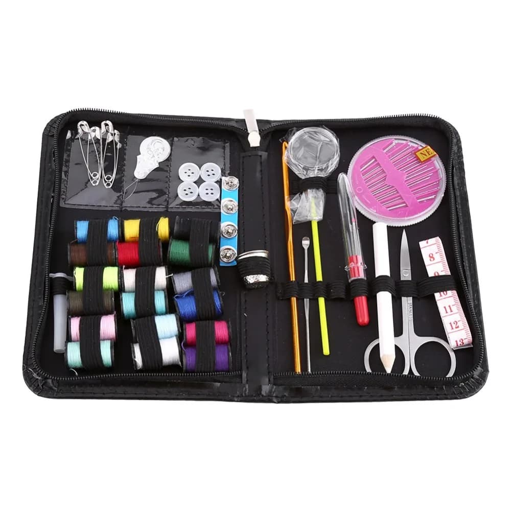 58pcs Includes Needle Threader Sewing Kit Includes Measuring Tape Includes Scissors Travel Sewing Kit Compact Sewing Kit