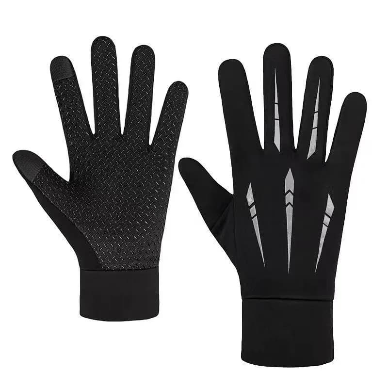 Antivento impermeabile in pile caldo a prova di freddo autunno inverno ciclismo guanti sportivi all'aria aperta attrezzatura touch screen a dito intero