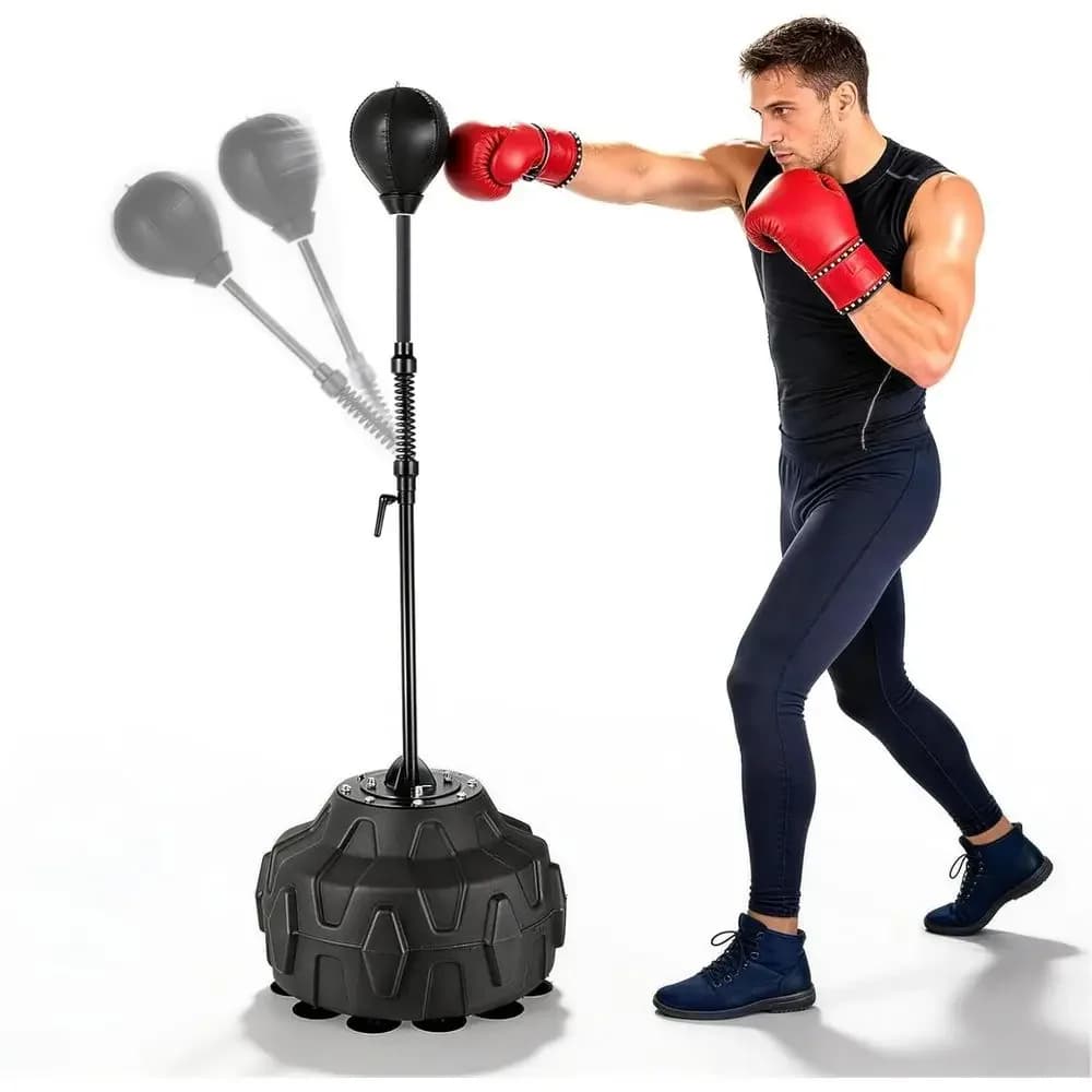 Adjustable Height Boxing Speed Bag Stand, 57-73, for Adults, Durable Punching and Kickboxing Training