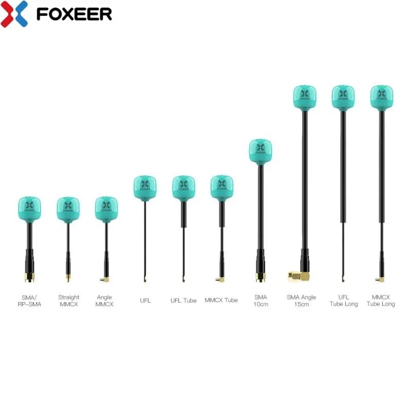 2 pz Foxeer Lollipop 4 Lollipop Plus Omni 5.75G 2.6DBI Mini Antenna RHCP LHCP SMA MMCX destro dritto RHCP UFL per RC FPV Drone