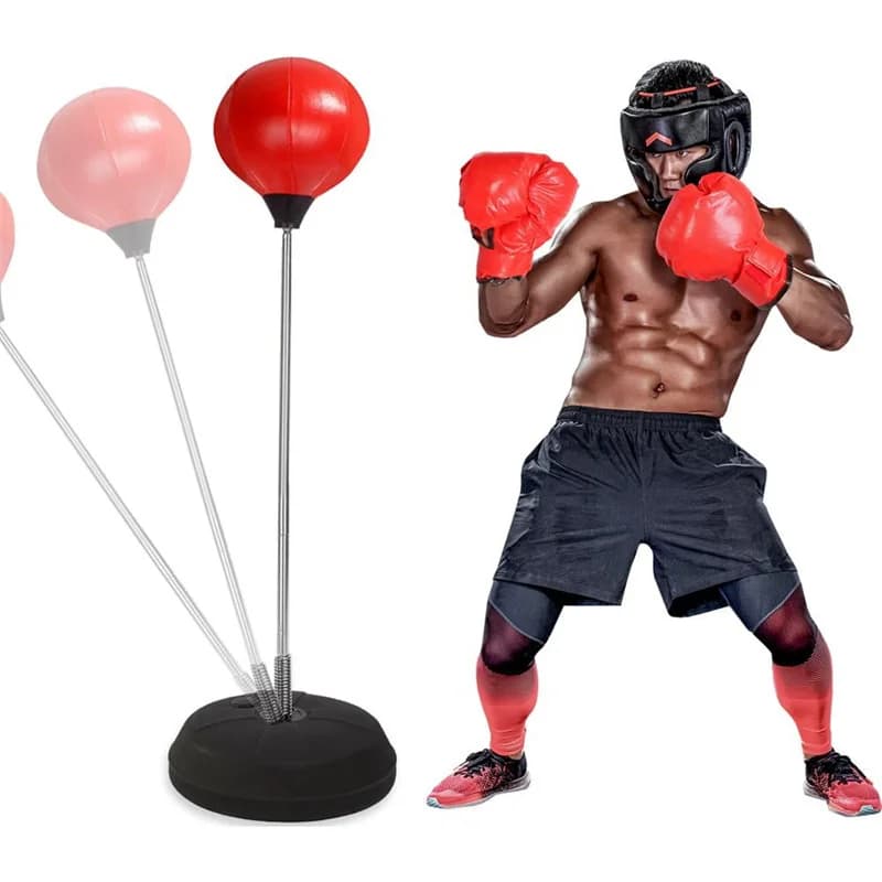 Boxing bag for fitness boxing equipment to relieve stress for fast training with support
