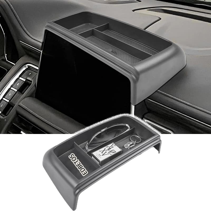 Tucknbox Per Chevrolet Tahoe/Suburba e GMC Yukon/Yukon XL 2021-2023 Accessori Auto Cruscotto Scatola di Immagazzinaggio Organizzatore Vassoio supporto