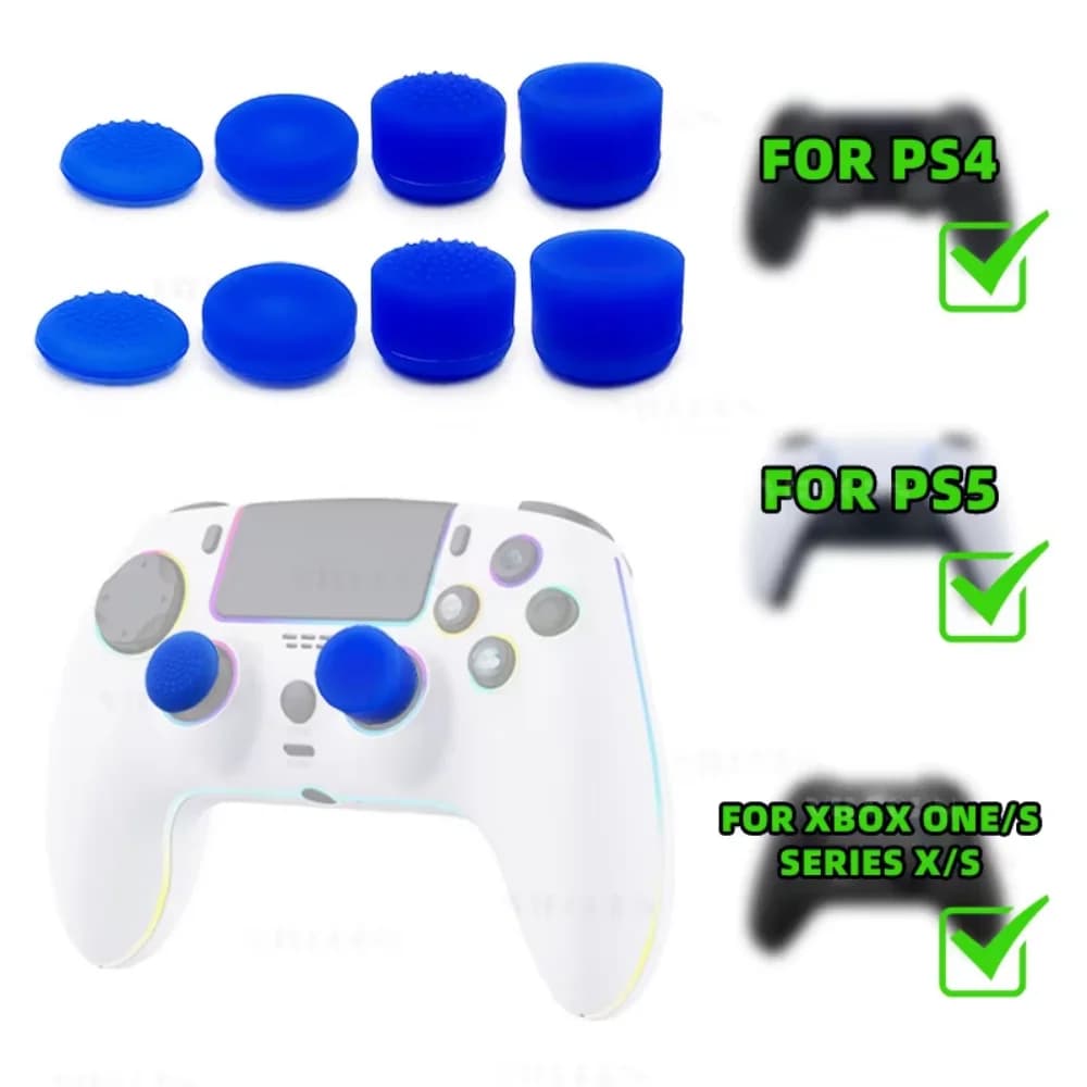 8PCS Universal Silicone Analog Stick Grip Caps For PS4 PS5 Switch Pro Xbox Controller Joystick Gamepad Thumb Grips Accessories