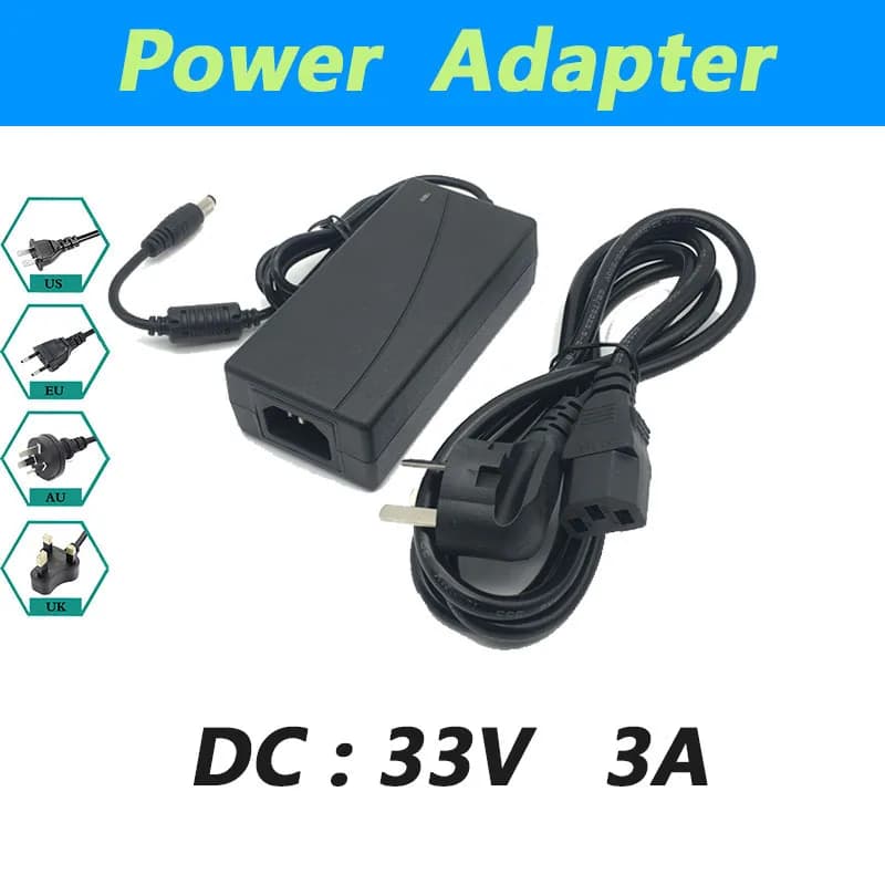 DC 33V 3A Power Adapter 33V 99W Desktop LED Ring Fill Light Anchor Camera Equipment Power Supply Eu Plug Us Plug