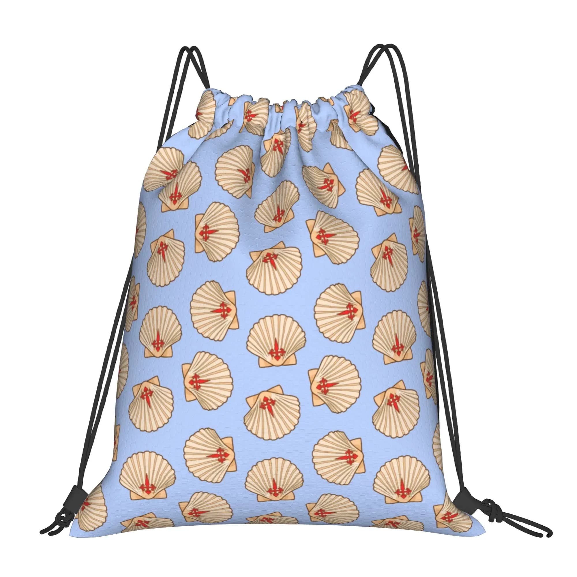 Custom Camino de Santiago Drawstring Backpack Bags Men Women Lightweight Gym Sports Sackpack Sacks for Traveling