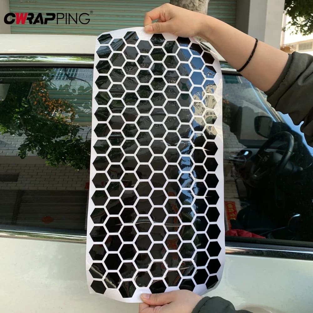 Self-adhesive Decalcomanie Honeycomb Vinyl Car Stickers for Scratch Resistant B Mounting Cover for Car Outdoor Customization