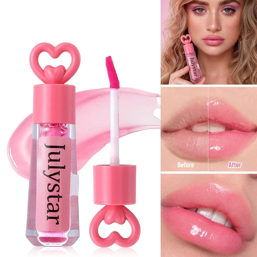 Multi-use Shimmer Clear Lip Gloss, Serve as Lip Primer, Lipstick Top Coat and Daily Lip Care, Long Lock Lip Moisture