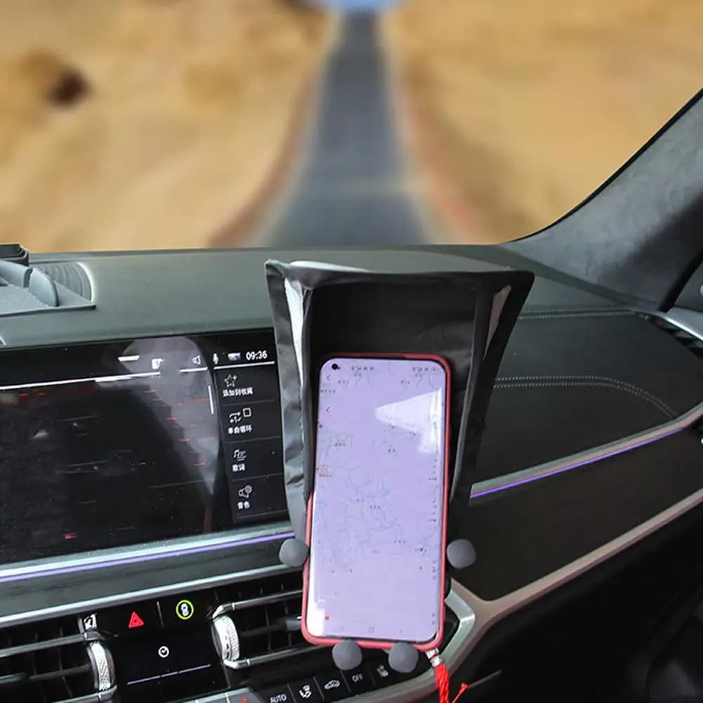 Copertura parasole per telefono cellulare per auto, supporto per navigazione pieghevole pieghevole per cruscotto, protezione, copertura antiriflesso per telefono Trav K0S2