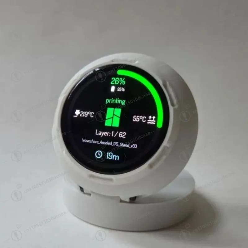 Standalone 1.75 Inch AMOLED Status Monitor Screen Real Time Printing Data Display Accessory For Desktop 3D Printer